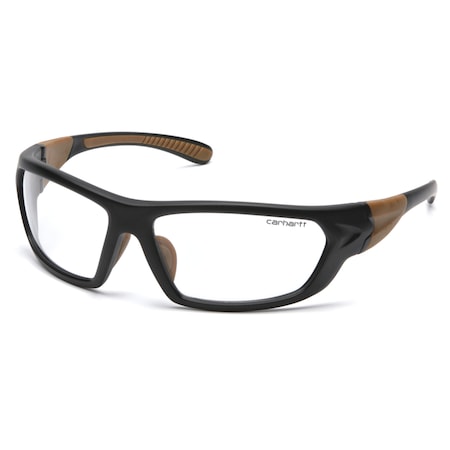 Carhartt Eyewear Carhartt Carbondale Anti-Fog Safety Glasses Clear Lens Black/Tan Frame 1 pc CHB210DT